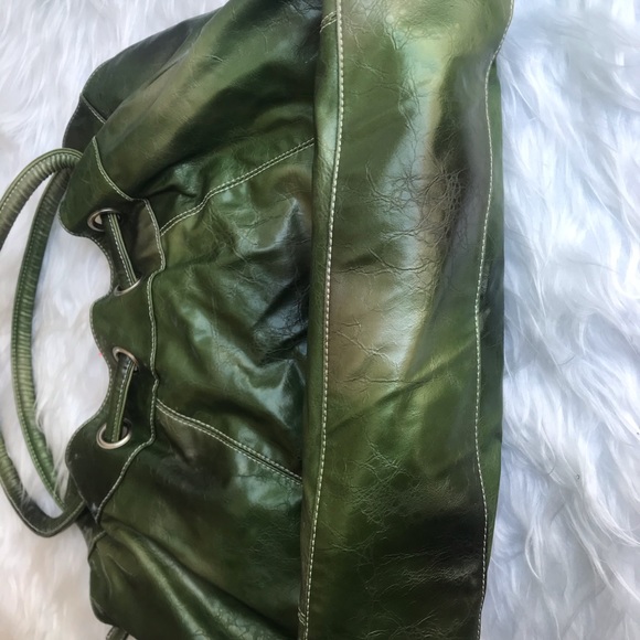 Green faux leather purse - Picture 2 of 7